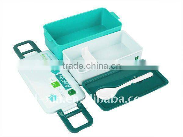 plastic lunch box (doule layer) new item