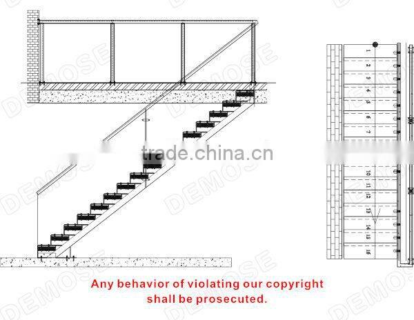 diy wood stair design / floating stairs wood