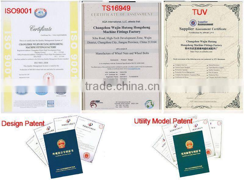 Hex 17mm with a sliding washer auto wheel bolt