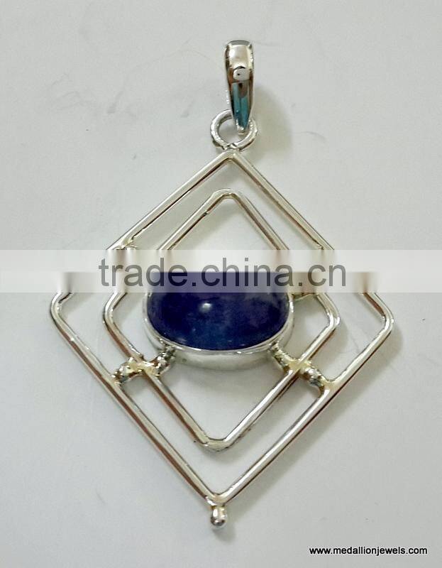 Variscite Uneven Cabochon Pendant , 925 Solid Sterling Silver Pendant, Designer Jaali Silver Pendant