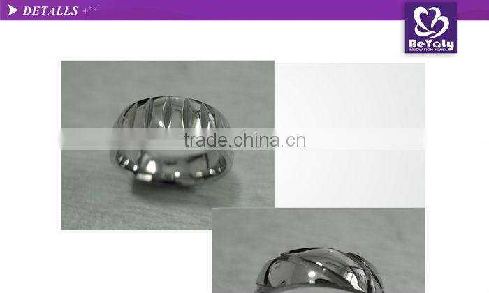 2015 cheap price jewelry 316l stainless steel alphabet ring design