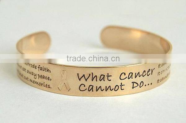 Custom Cancer bracelet&bangles women gold jewelry