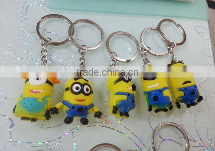 Cheap kid gifts wholesale pvc keyring,Cartoon character keychain gifts