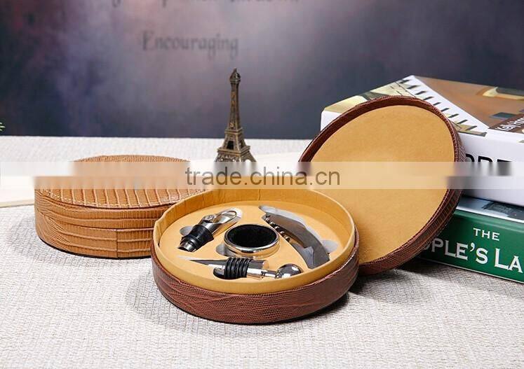 Promotional 5pcs metal stainless steel wine cocktail shaker bar tool set for gift