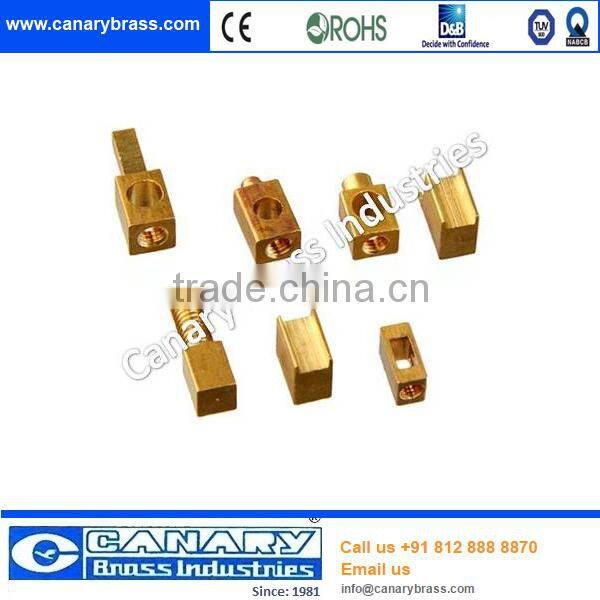 Brass Electrical Terminals, fuse component, cut-off terminal, pcb terminal