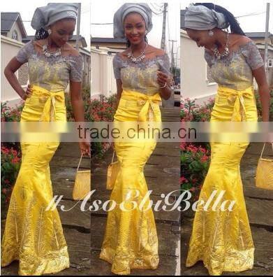 2015 Wholesale New Fantasy African French White Net Sequins Lace Fabric