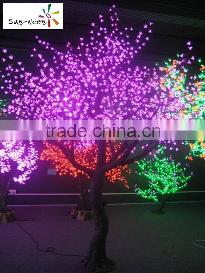 Cheap plastic cherry blossom tree high simulation lighted blossom tree nice quality outdoor lighted trees light