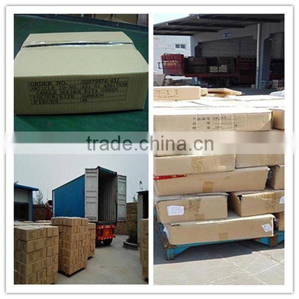 colorful thick glass candle holder