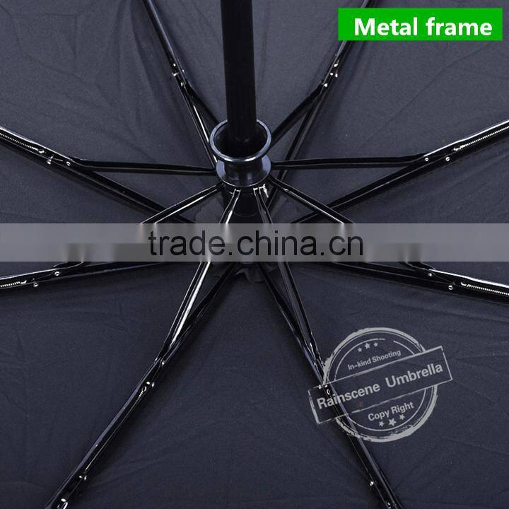 original 21 inch*8K 3 folding automatic telescopic advertising umbrella series