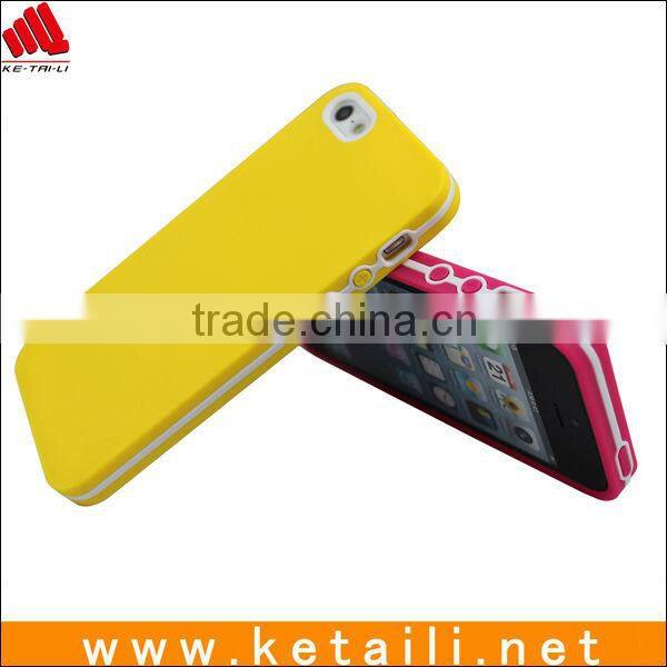 Double color design for iphone 5 cover