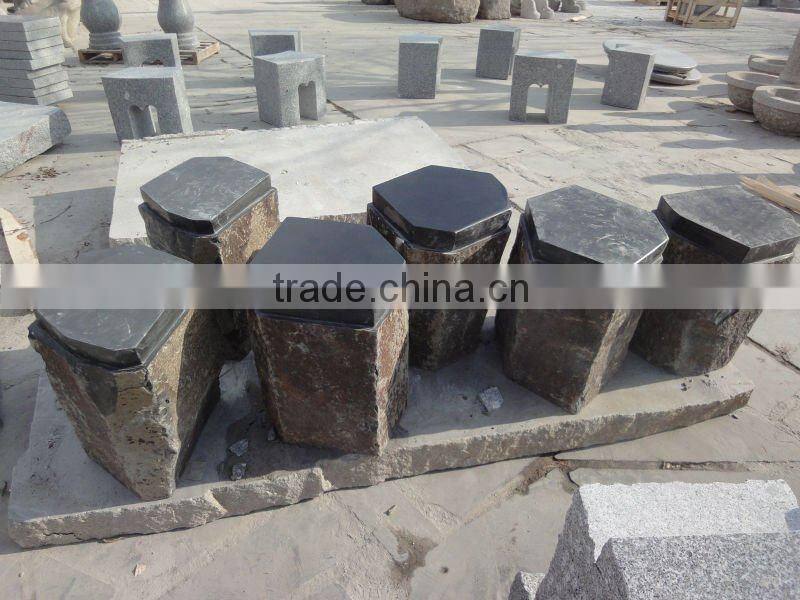 black basalt table