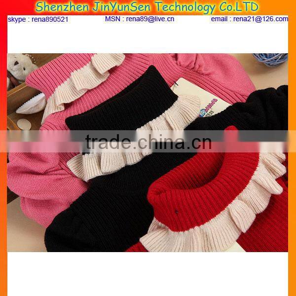 wool hand knitted winter kid sweater design