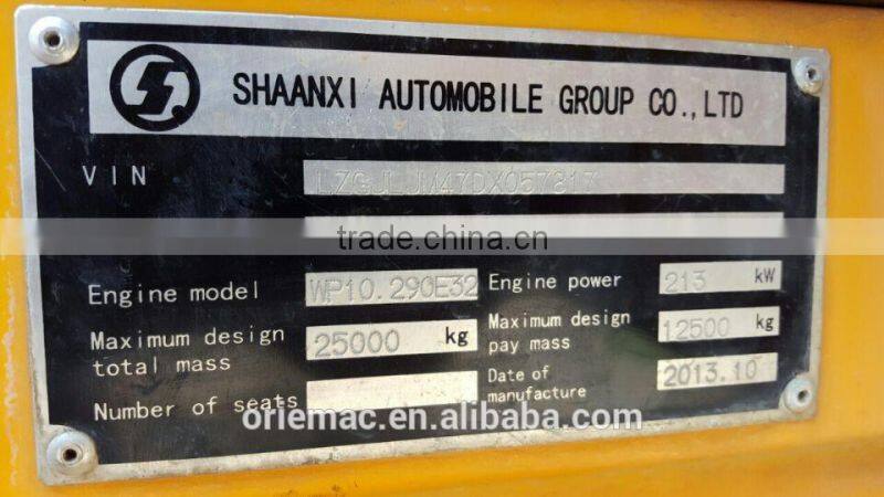 Hot Shacman 6X4 new dumper truck price SX3254JM384, hyva dumper truck