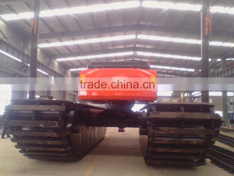 amphibious excavator pontoon
