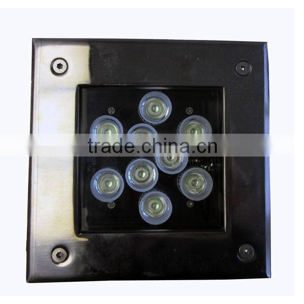 IP68/ 9W LED Square Inground Light/ underground lighting