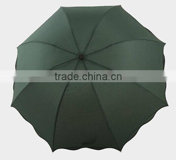 Popular item lace auto open and close 3 fold umbrella