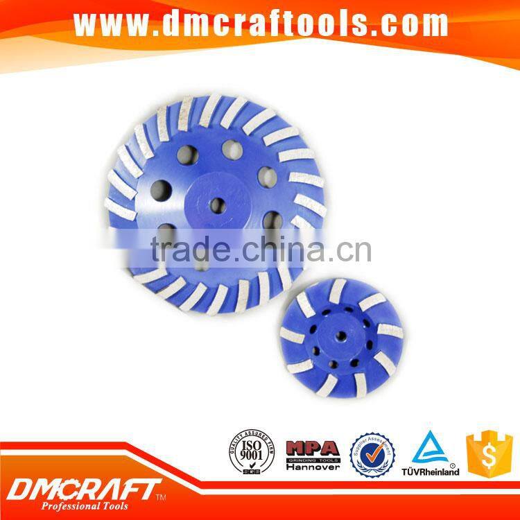 Turbo Row Diamond Grinding cup Wheel