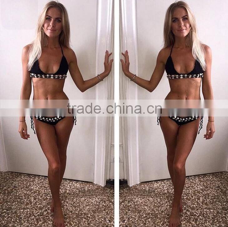 2016 Hot sale handmade crochet swimwear for gril