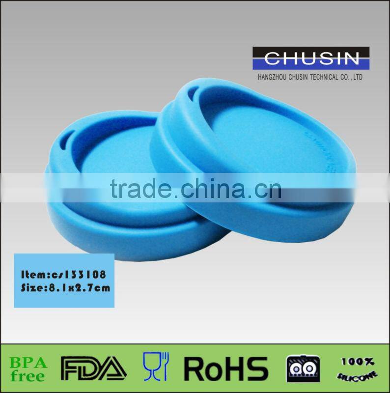 non-toxic and safe silicone glass tea cup lids