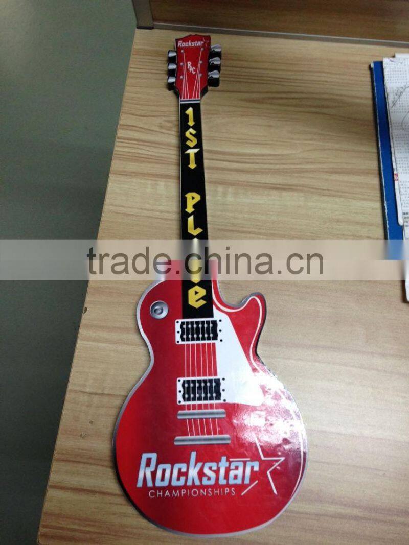 Acrylic guitar body trophy