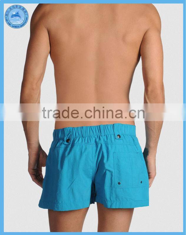 Domi garment 100% pure cotton fabric sexy men beach wear sexy xxx mens beach shorts with accept dropshipping