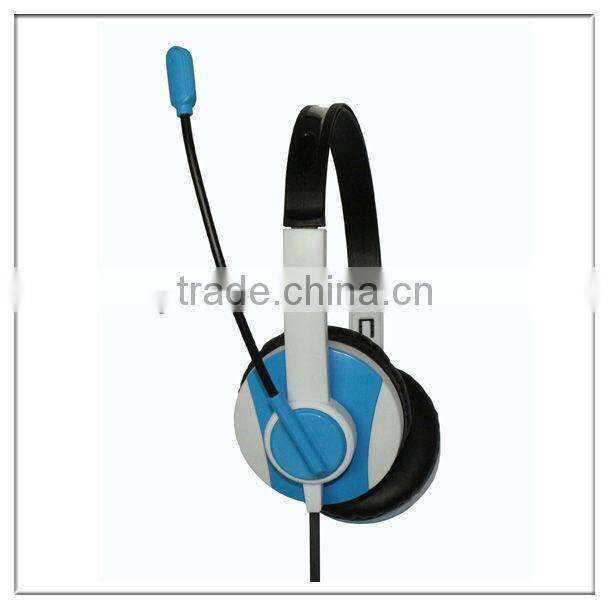 Computer accessory head phones with microphone