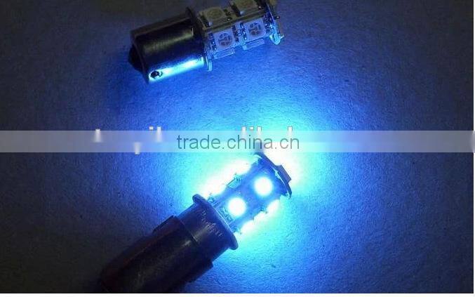 manufacturer supplier auto car led blue 1157 5050 13smd turn signal light brake tail reversing light