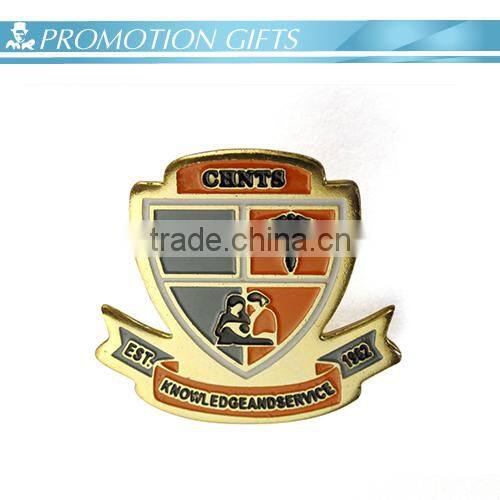 decorative artifacts high quality painted metal shield badge