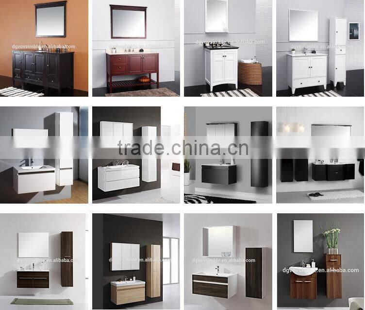 Middle East hot sale yellow color bathroom vanity flooring vanity with ceramic basin