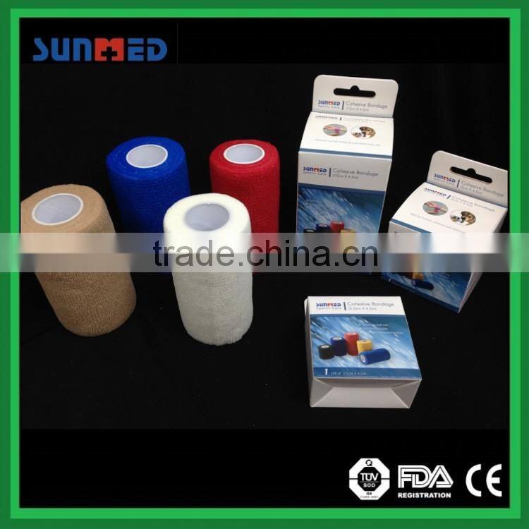Cohesive bandage non woven