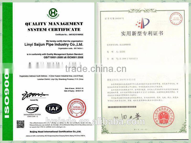 UV resistance pvc/Nitrile rubber/TPU 6 irrigation hose