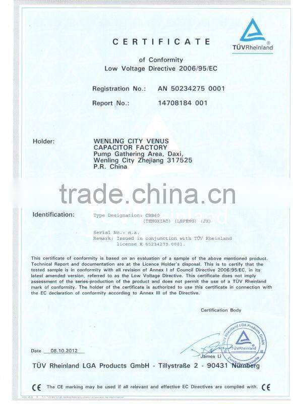 white plastic &auminum shell cbb60 cbb61 cbb65 cd60 series capacitor 5uf-100uf 250vac-450vac