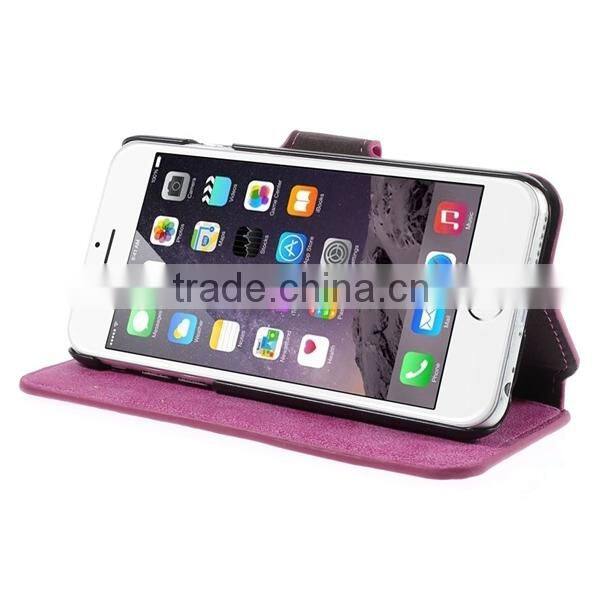 New product leather flip case for apple iphone 6 From alibaba china