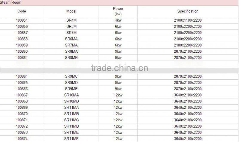 JAZZI luxury steam shower room sauna 100854