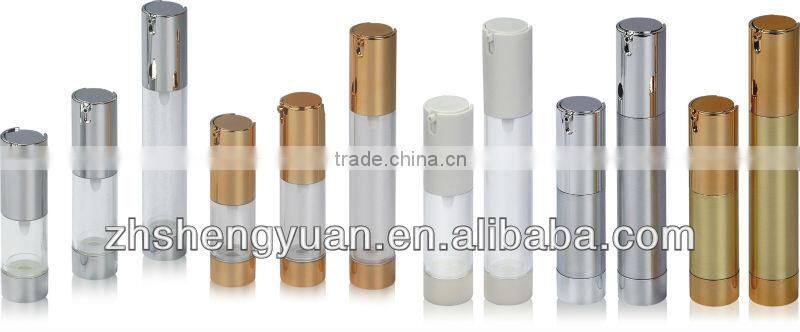 reusable plastic airless cosmetic package