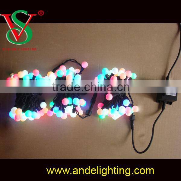 New LED string ball lights RGB changing Color Christmas ornament