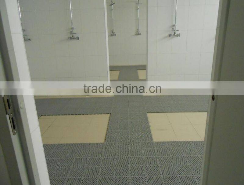 Qingdao 7KING interlocking PVC skidproof plastic bathroom floor mat