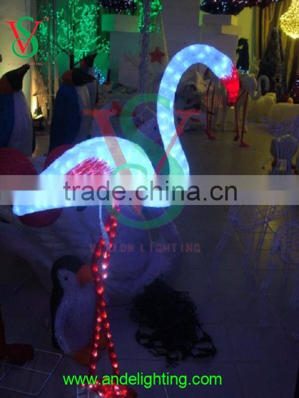 3D flamingo light animal led decoration