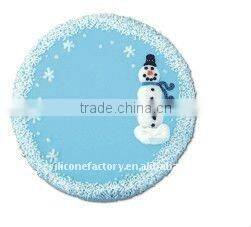 2015 new arrival 3D Christmas silicone cake mould in snowman shape