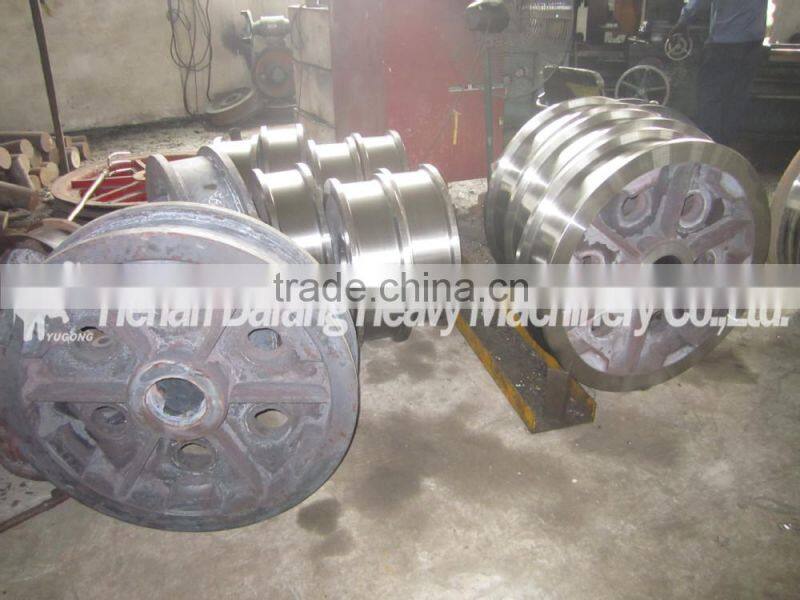Crane Trolley Rail Wheels; Electric Forging Crane Wheel on Rail, Driving Trolley Wheels