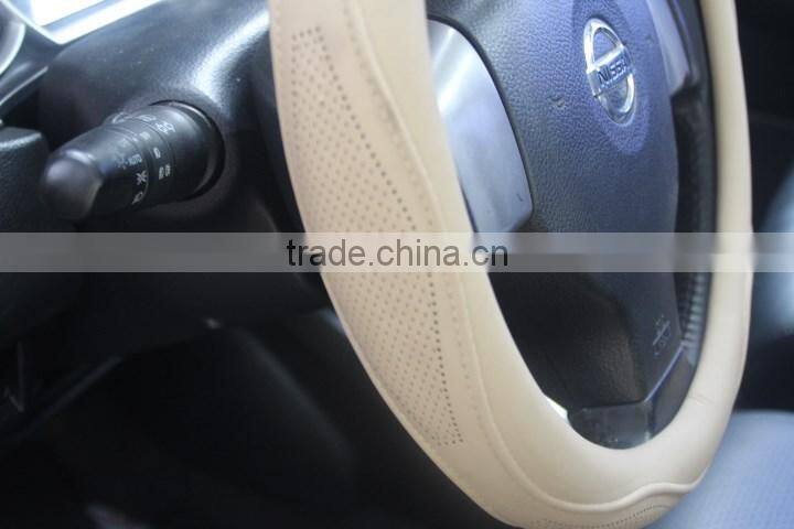 leather automobile classic steering wheel cover and The automobile steering wheel