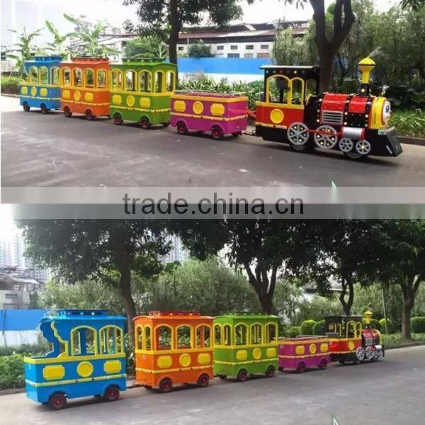 Amusement park train ride Fairground kids ride electric train for sale