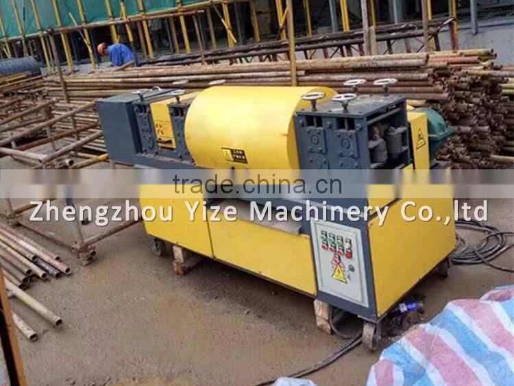 Metal tube straightener , building steel pipe sscaffold straightening machine
