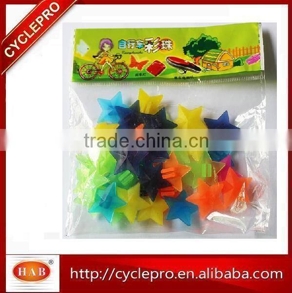 Children 36pcs Bike Bicycle Wheel Spoke Kids Clip Colored Decoration Spoke Beads