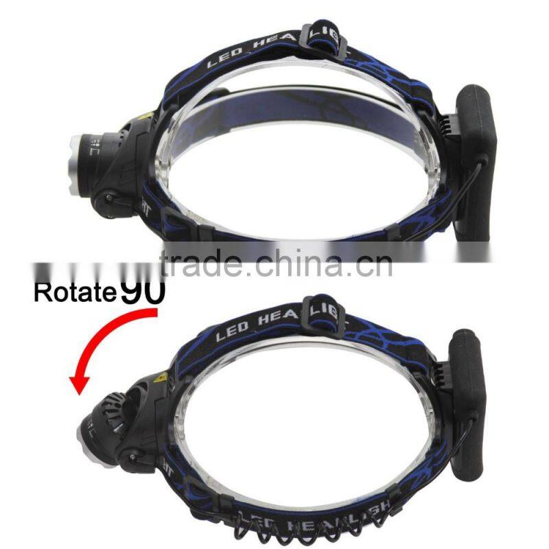 1200Lm Waterproof XML T6 Zoom LED Headlight Headlamp Head Lamp Light Zoomable Adjust Focus For Bicycle Camping Hiking