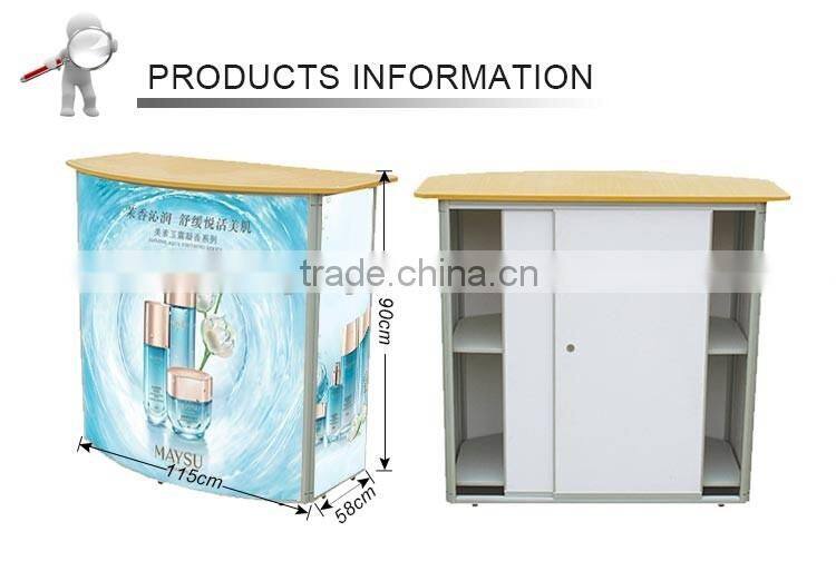 promotional retail wood table top display shelf