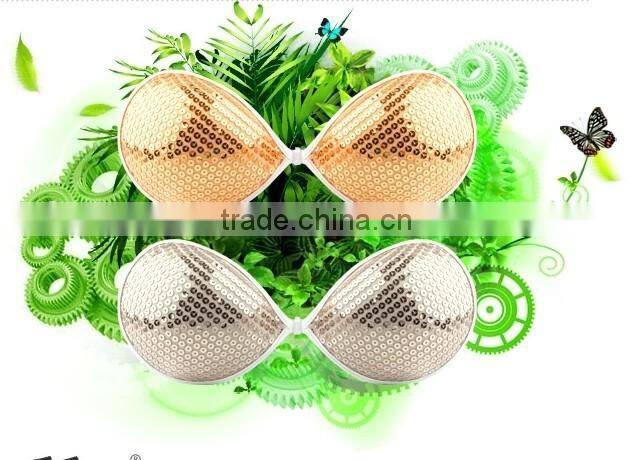 self-adhesive bra with sparkling sequins young ladies sexy underwear bra with photos