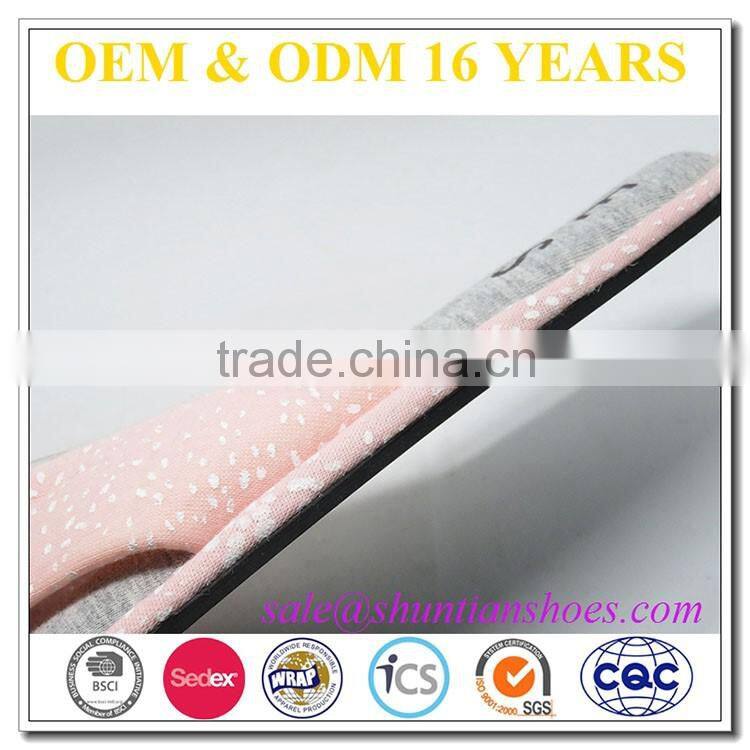 2016 lovely pink heart cheap women flip flops in China