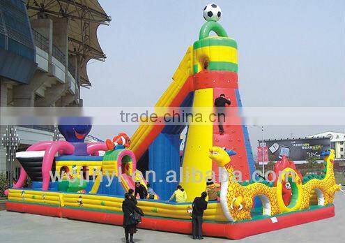 high quality PVC inflatable climbing jungle/inflatable climbing wall
