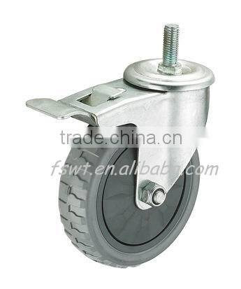 3' Height Adjustable Screw Casters With Brake